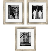 Framed Bridges of NYC 3 Piece Framed Art Print Set