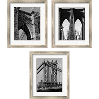 Framed Bridges of NYC 3 Piece Framed Art Print Set