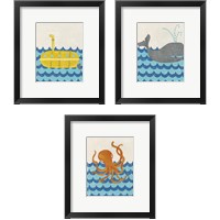 Framed Truman's Voyage 3 Piece Framed Art Print Set