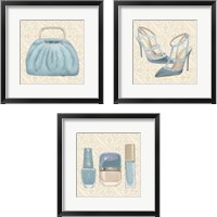 Framed 'Must Have Fashion 3 Piece Framed Art Print Set' border=