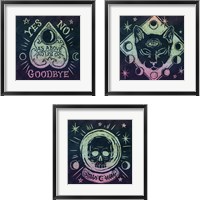 Framed Mystical Halloween Jewel  3 Piece Framed Art Print Set