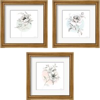 Framed 'Sketchbook Garden 3 Piece Framed Art Print Set' border=