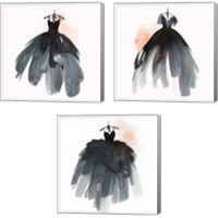 Framed Little Black Dress 3 Piece Canvas Print Set