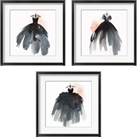 Framed 'Little Black Dress 3 Piece Framed Art Print Set' border=