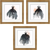 Framed 'Little Black Dress 3 Piece Framed Art Print Set' border=