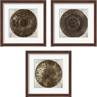 Framed 'Zulu Gold 3 Piece Framed Art Print Set' border=