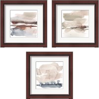 Framed 'Earth Horizon 3 Piece Framed Art Print Set' border=