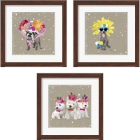 Framed Fancypants Wacky Dogs 3 Piece Framed Art Print Set