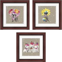 Framed Fancypants Wacky Dogs 3 Piece Framed Art Print Set