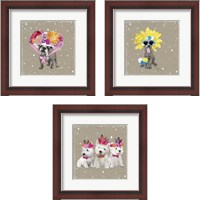 Framed Fancypants Wacky Dogs 3 Piece Framed Art Print Set