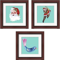 Framed 1955 Christmas 3 Piece Framed Art Print Set