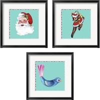 Framed 1955 Christmas 3 Piece Framed Art Print Set