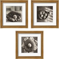 Framed 'Baseball Nostalgia 3 Piece Framed Art Print Set' border=