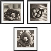 Framed 'Baseball Nostalgia 3 Piece Framed Art Print Set' border=