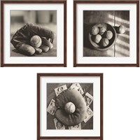 Framed 'Baseball Nostalgia 3 Piece Framed Art Print Set' border=