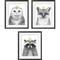 Framed 'Royal Forrester 3 Piece Framed Art Print Set' border=