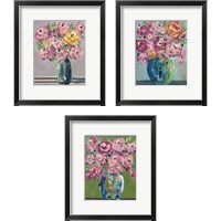 Framed Feisty Floral 3 Piece Framed Art Print Set
