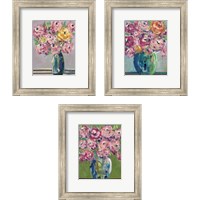 Framed Feisty Floral 3 Piece Framed Art Print Set
