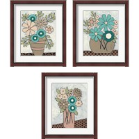 Framed Mid Summer Bouquet 3 Piece Framed Art Print Set