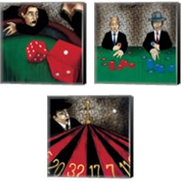 Framed Table Games 3 Piece Canvas Print Set