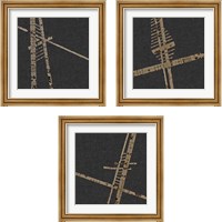 Framed 'Kozo  3 Piece Framed Art Print Set' border=