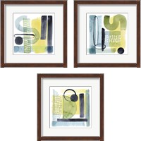 Framed 'Refractions  3 Piece Framed Art Print Set' border=