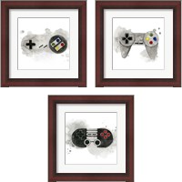 Framed 'Gamer  3 Piece Framed Art Print Set' border=