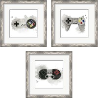 Framed 'Gamer  3 Piece Framed Art Print Set' border=