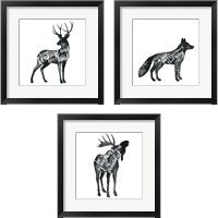 Framed 'Wise Walker 3 Piece Framed Art Print Set' border=