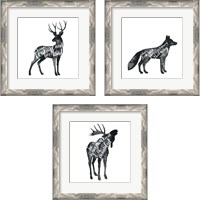 Framed 'Wise Walker 3 Piece Framed Art Print Set' border=