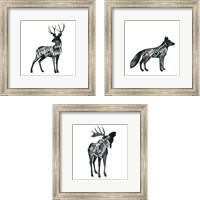 Framed 'Wise Walker 3 Piece Framed Art Print Set' border=