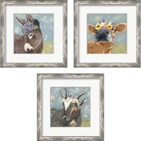 Framed Farm Fun 3 Piece Framed Art Print Set