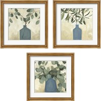 Framed 'Greenery Still Life 3 Piece Framed Art Print Set' border=