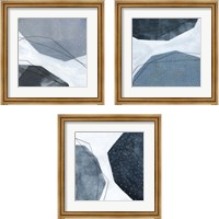 Framed 'Adjacent Abstraction  3 Piece Framed Art Print Set' border=