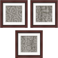 Framed 'Weathered Wood Patterns 3 Piece Framed Art Print Set' border=