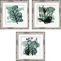 Framed Tropical Sumi-e 3 Piece Framed Art Print Set