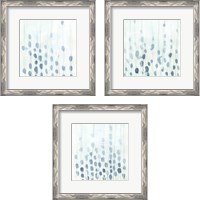 Framed 'Indigo Threads 3 Piece Framed Art Print Set' border=