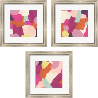 Framed 'Pink Slip 3 Piece Framed Art Print Set' border=