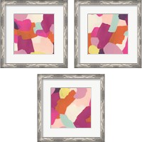 Framed 'Pink Slip 3 Piece Framed Art Print Set' border=