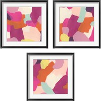 Framed 'Pink Slip 3 Piece Framed Art Print Set' border=