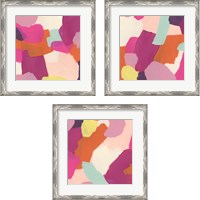 Framed 'Pink Slip 3 Piece Framed Art Print Set' border=