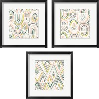 Framed Tropic Tribal 3 Piece Framed Art Print Set