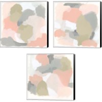 Framed 'Pink Cloud 3 Piece Canvas Print Set' border=