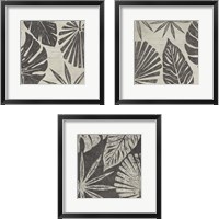 Framed 'Tribal Palms 3 Piece Framed Art Print Set' border=