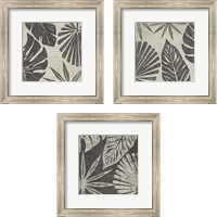 Framed 'Tribal Palms 3 Piece Framed Art Print Set' border=