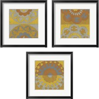 Framed Suzani Shift  3 Piece Framed Art Print Set