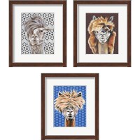 Framed 'Animal Patterns 3 Piece Framed Art Print Set' border=