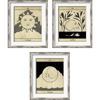 Framed 'All Hallow's Eve 3 Piece Framed Art Print Set' border=