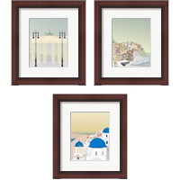 Framed Travel Europe 3 Piece Framed Art Print Set