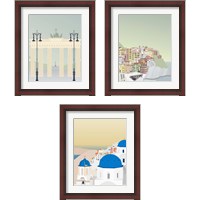 Framed Travel Europe 3 Piece Framed Art Print Set